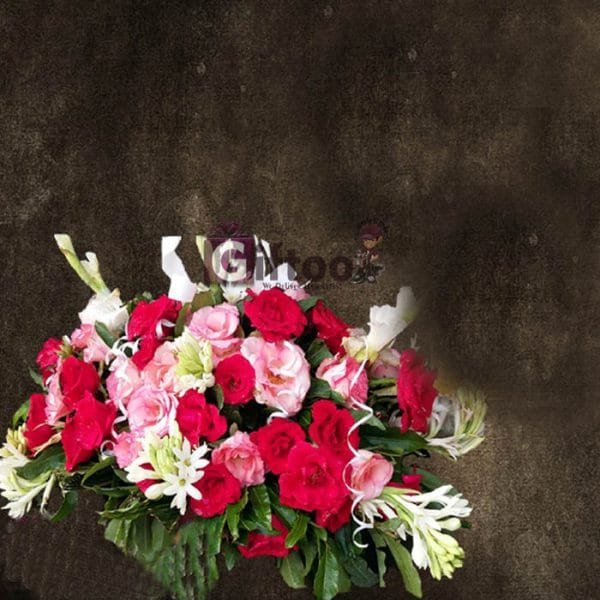 Fresh Flowers Basket Send Gifts To Pakistan Giftoo No1 Gift