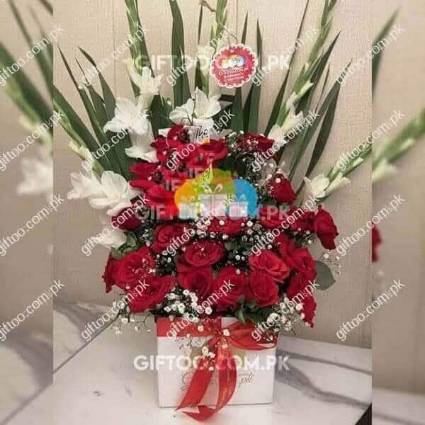 Flowers Box 1 Send Gifts To Pakistan Giftoo No1 Gift Delivery