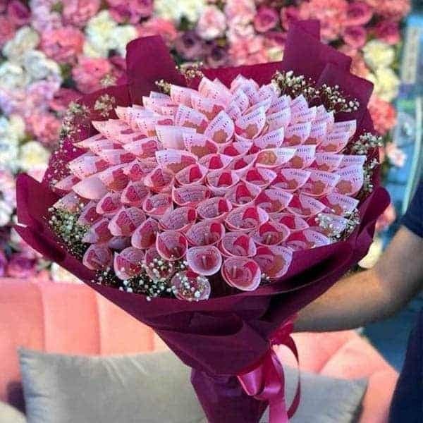 Cash Bouquet in New Style Send Gifts To Pakistan Giftoo No1 Gift
